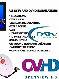 Get Dstv Installations,Repqirs and Upgrades. Call 0847224447